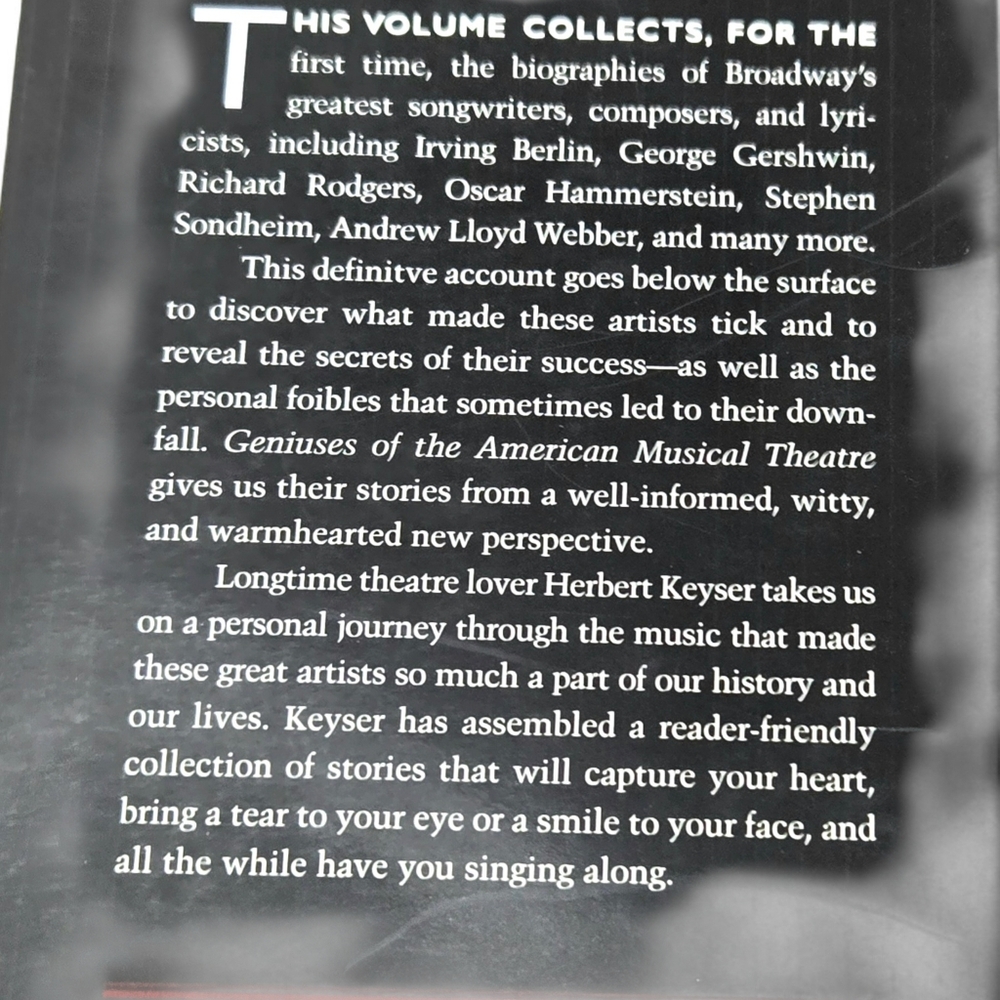 Geniuses Of America Music Theatre Coffee Table Book. - Picture 9 of 9